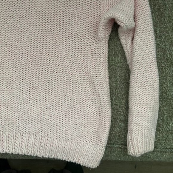 VTG Hunt Club Pink Crew Neck Knit Long Sleeve Sweater Size Large (14) - Picture 13 of 14